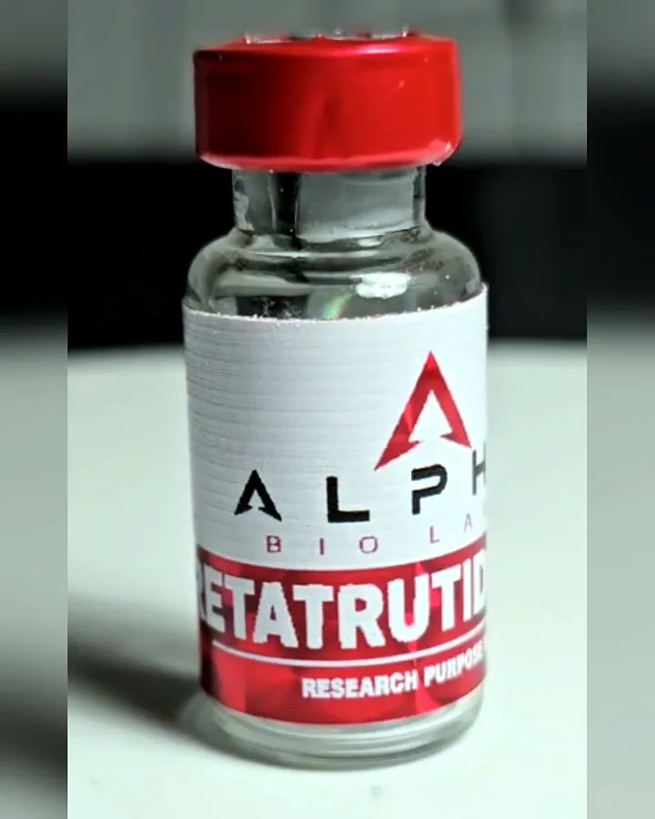 Alpha Bio Labs red & white vial