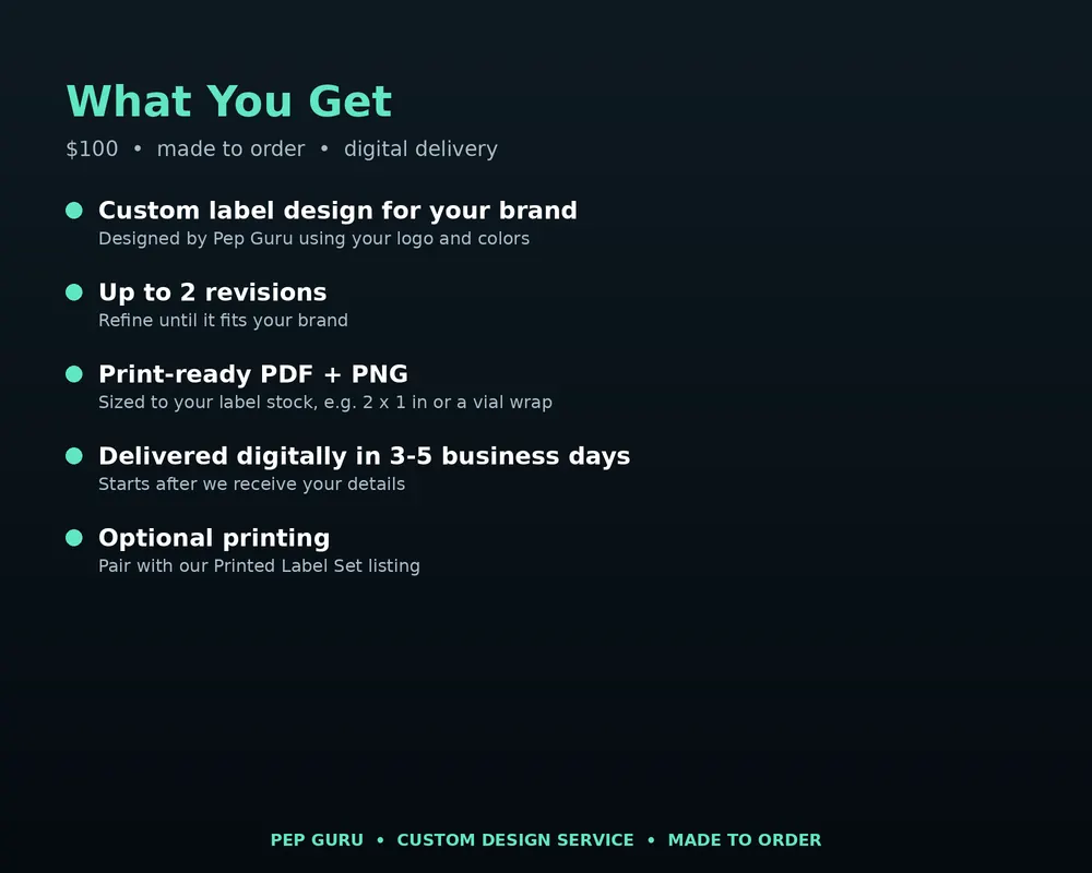 Label mockup