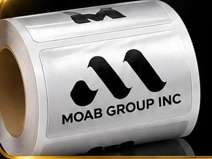 Gloss White or Matte label roll