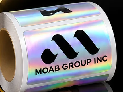 Holographic label roll