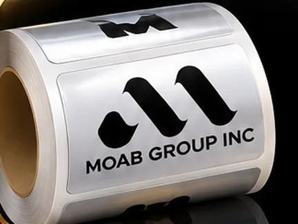 UV textured label roll